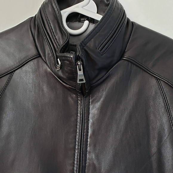 Izod Other - Men's IZOD Black Leather Jacket